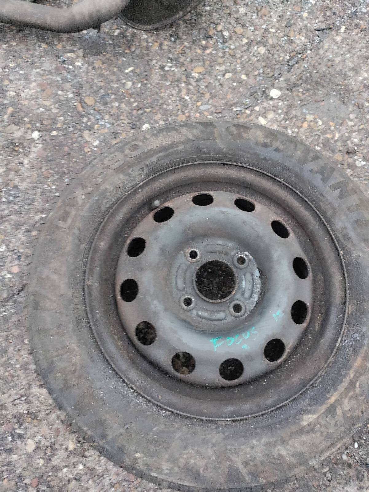 2002 FORD FOCUS MK1 14 INCH STEEL WHEEL WITH TYRE 185/65R14 REF 3