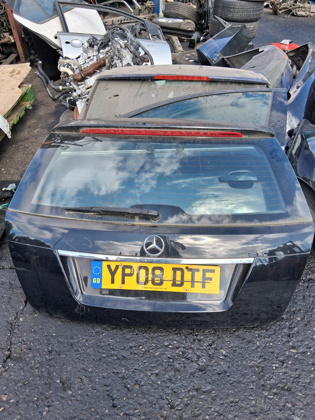 2008 MERCEDES C CLASS ESTATE W204 REAR BOOTLID TAILGATE COMPLETE BLACK 197