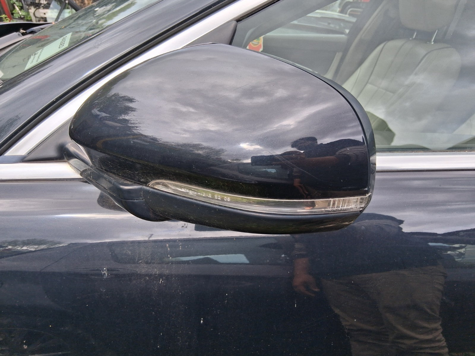 2012 JAGUAR XJ X351 NSF PASSENGER SIDE FRONT LEFT ELECTRIC WING MIRROR BLACK