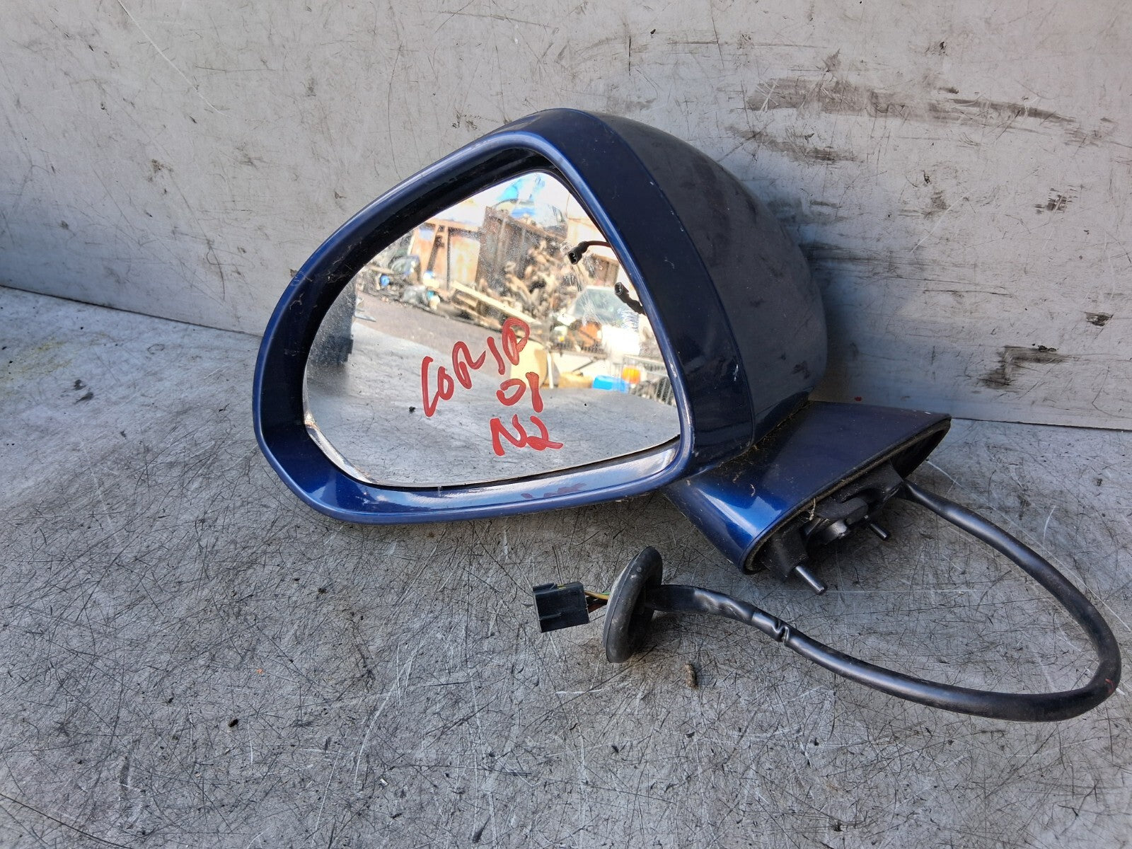 2008 VAUXHALL CORSA D NSF PASSENGER SIDE FRONT LEFT WING MIRROR BLACK 468435664