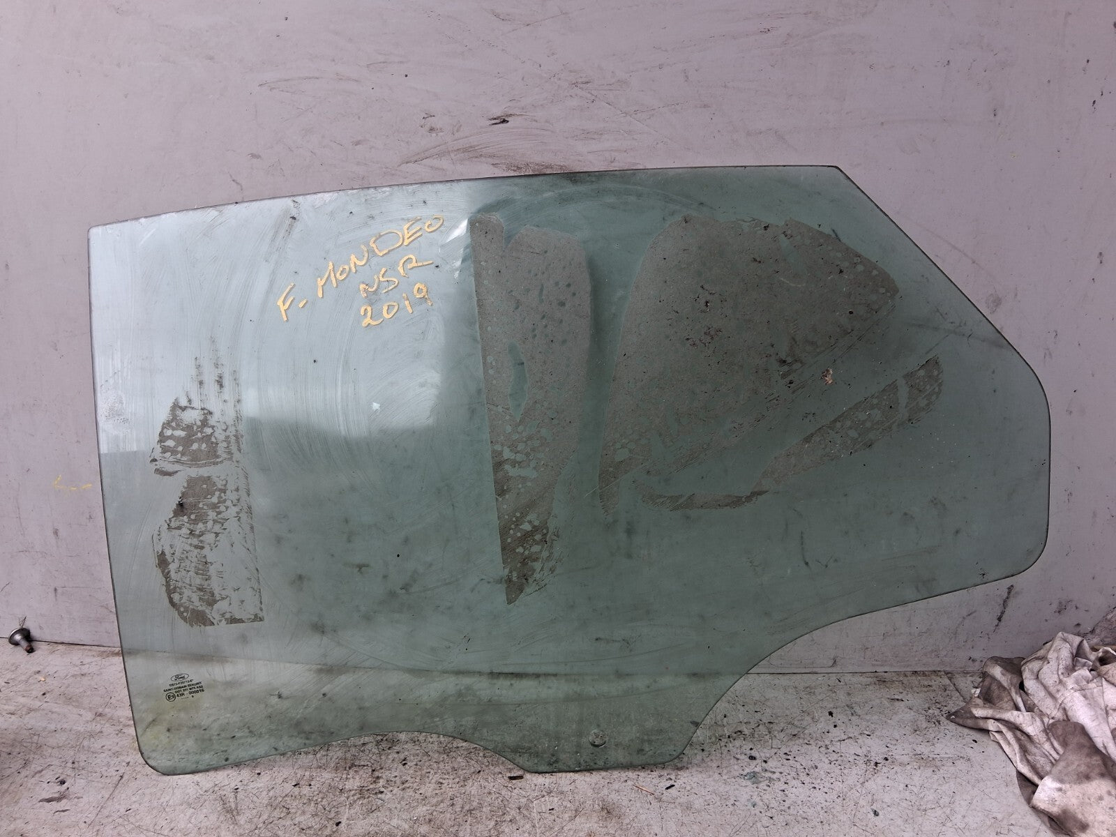 FORD MONDEO MK5 2019 NSR PASSENGER SIDE REAR LEFT WINDOW GLASS 43R00049