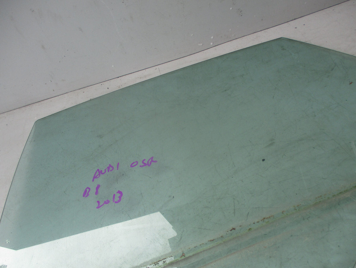 AUDI A4 B8 2013 OSR DRIVER SIDE REAR WINDOW GLASS