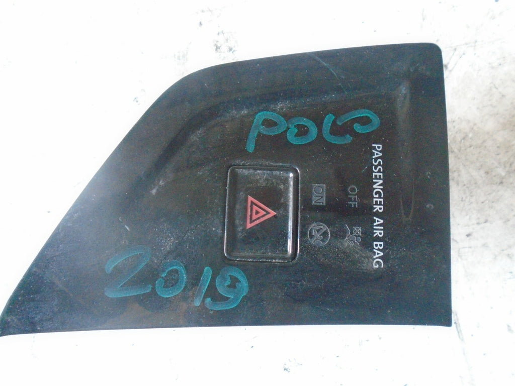 VOLKSWAGEN POLO 2019 MK6 AW PASSENGER AIRBAG DEACTIVATION LIGHT HAZARD SWITCH