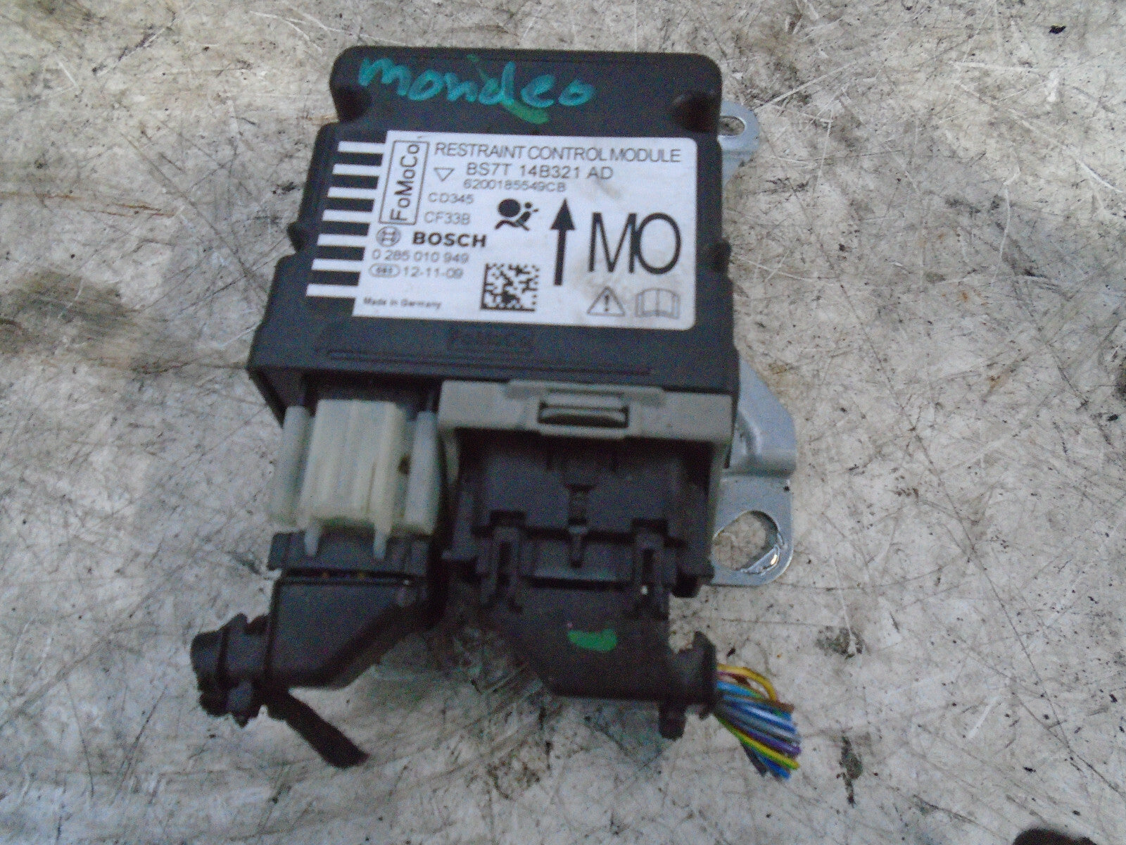 FORD MONDEO MK4 2013 SAFETY BAG RESTRAINT CONTROL MODULE BS7T14B321AD