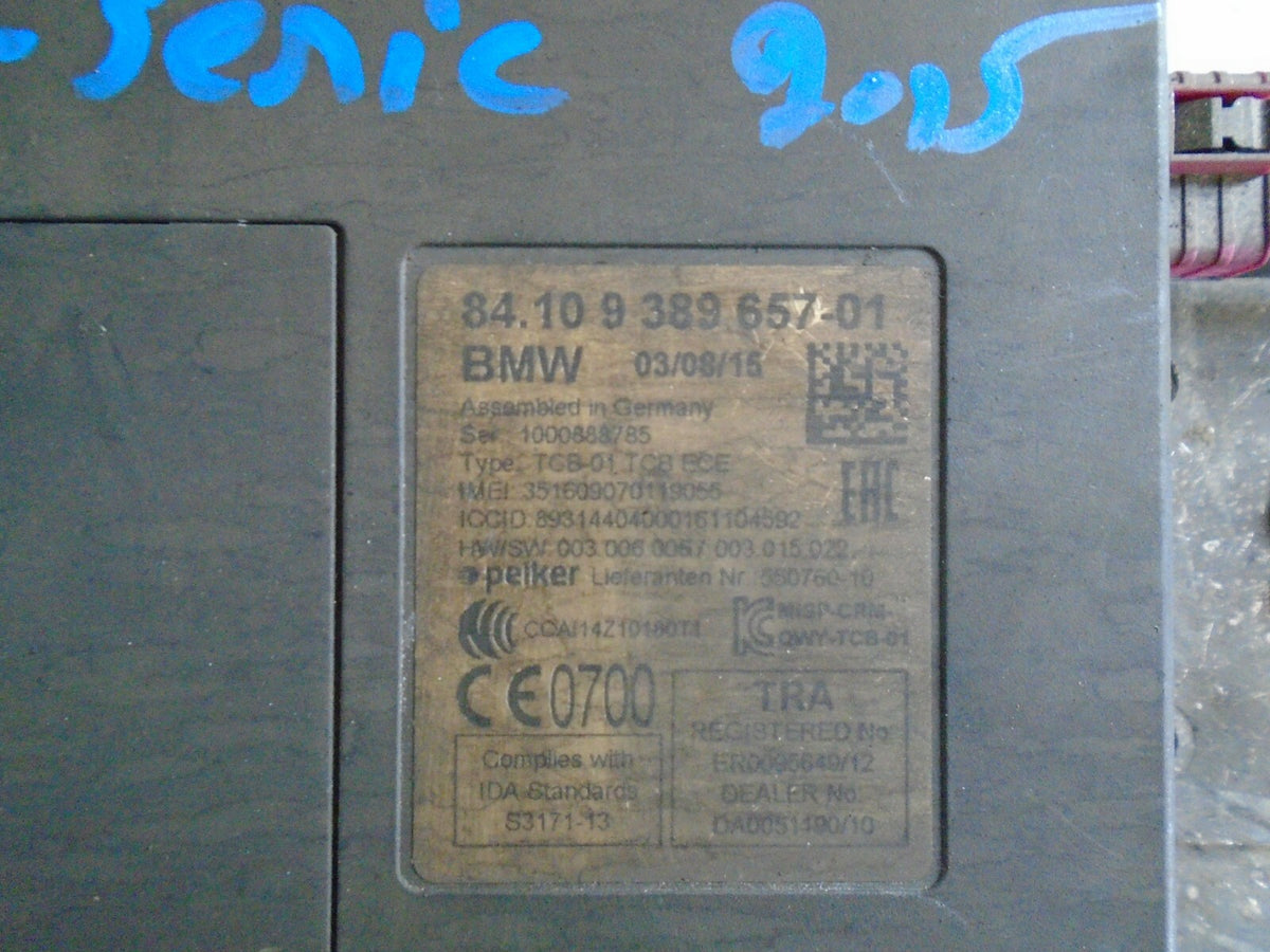 BMW 1 SERIES 2015 F20 F21 TELEMATICS CONTROL MODULE 938965701