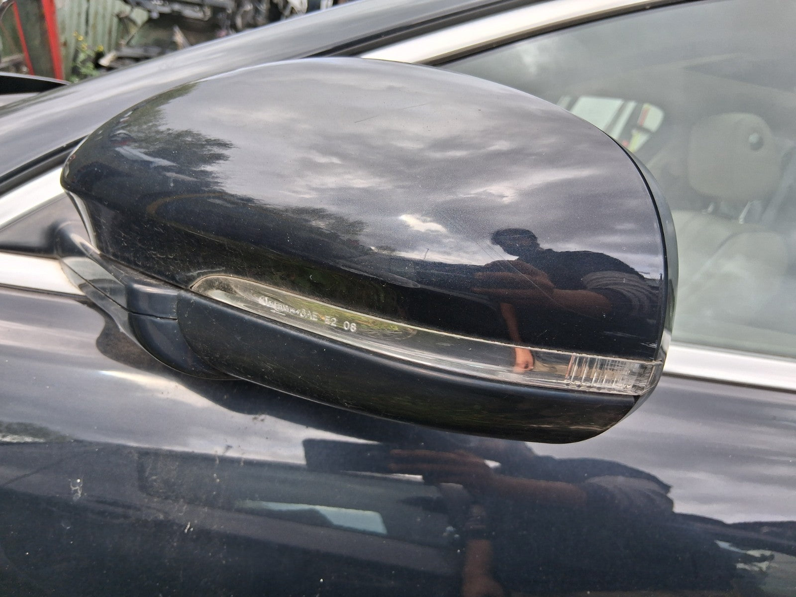 2012 JAGUAR XJ X351 NSF PASSENGER SIDE FRONT LEFT ELECTRIC WING MIRROR BLACK