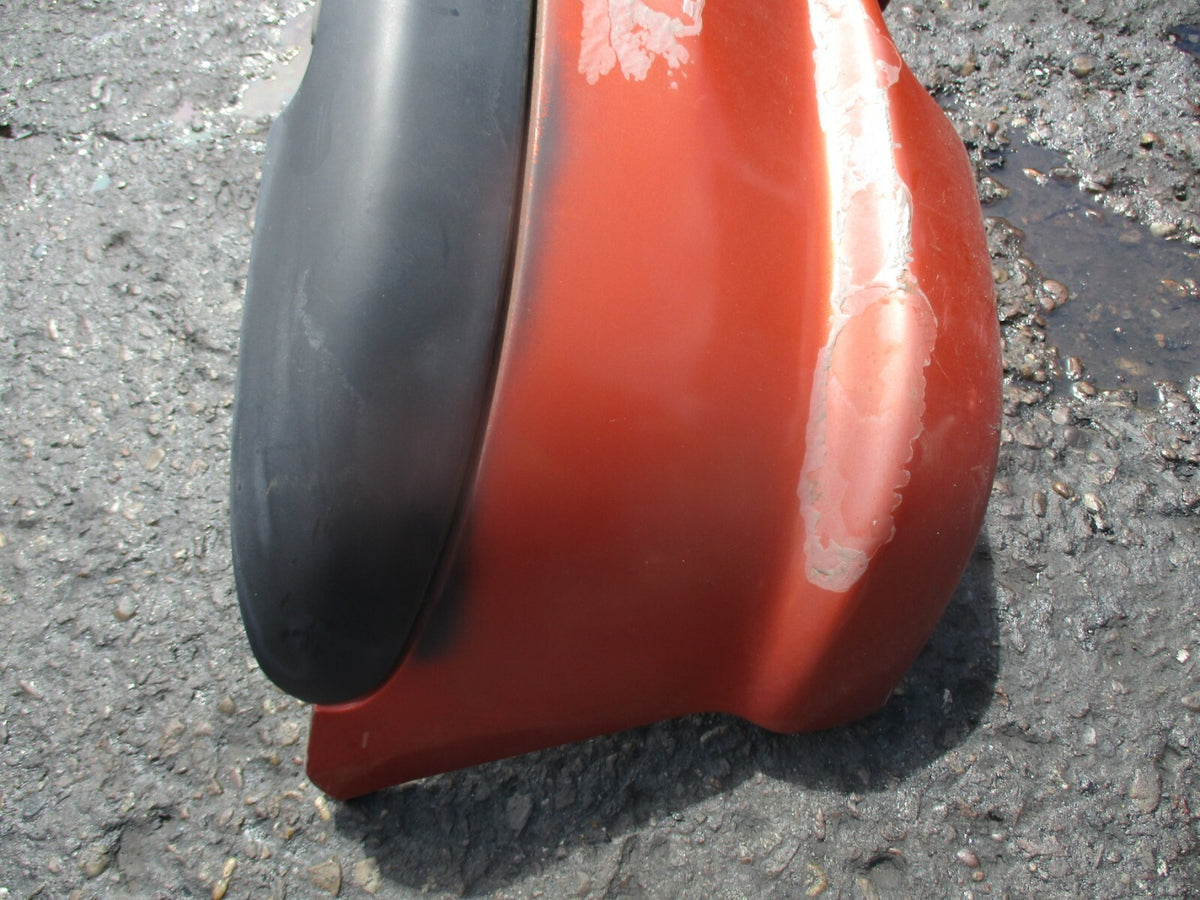 PEUGEOT 206 2007 COMPLETE REAR BACK PLASTIC BUMPER WITH LIGHT IN ORANGE
