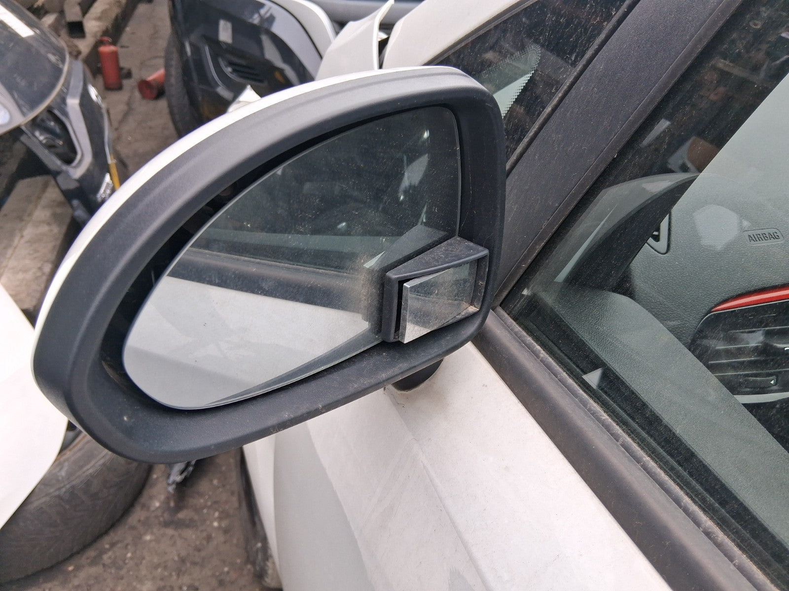 2019 VAUXHALL CORSA E 3 DOOR NS PASSENGER SIDE MANUALFOLD WING MIRROR WHITE Z40R