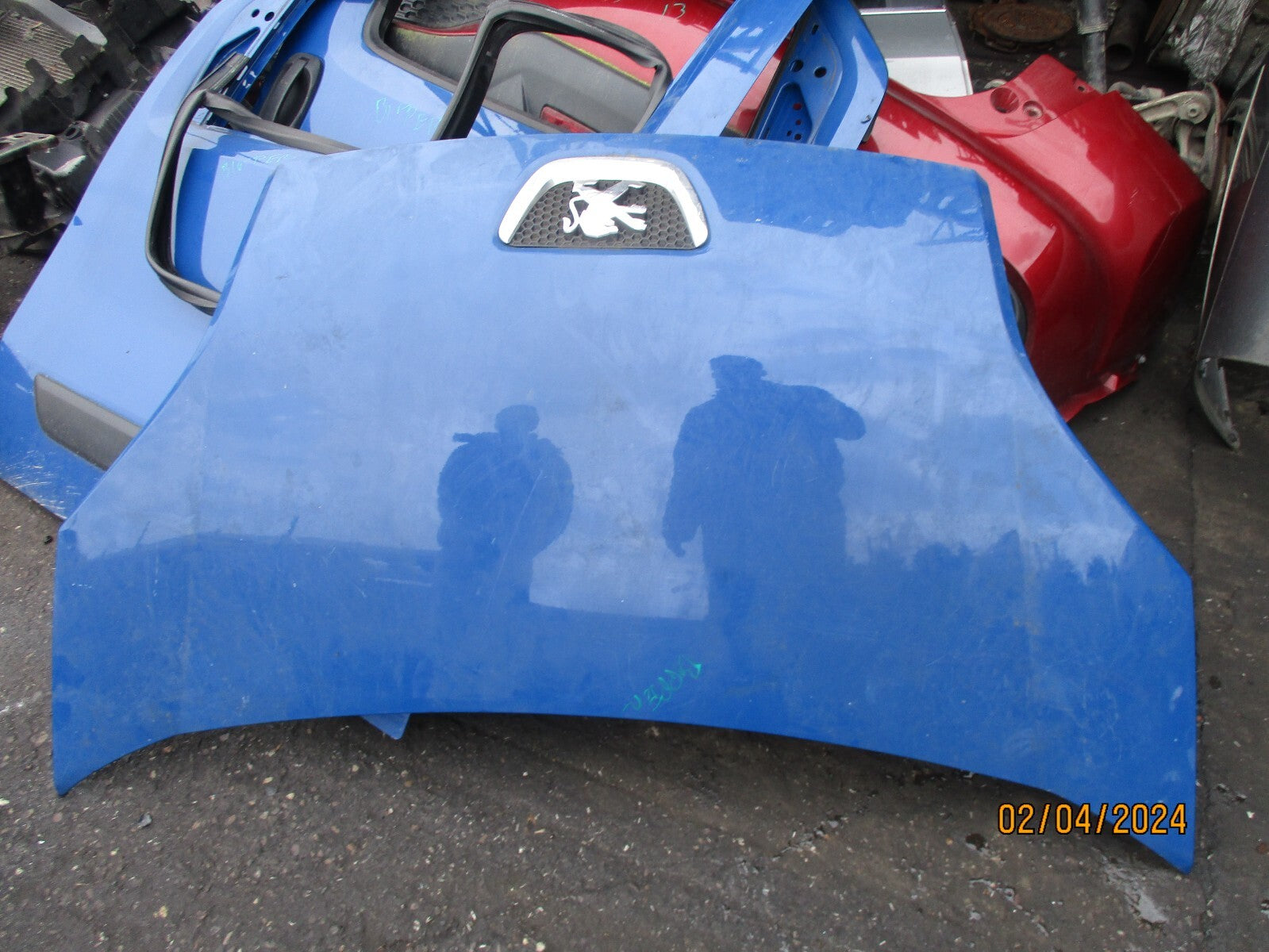 2015 PEUGEOT BIPPER FRONT BONNET PANEL BLUE