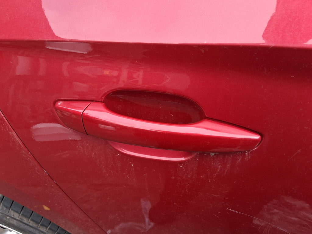 2020 VAUXHALL CORSA F HATCH OSR DRIVER SIDE REAR EXTERIOR DOOR HANDLE RED