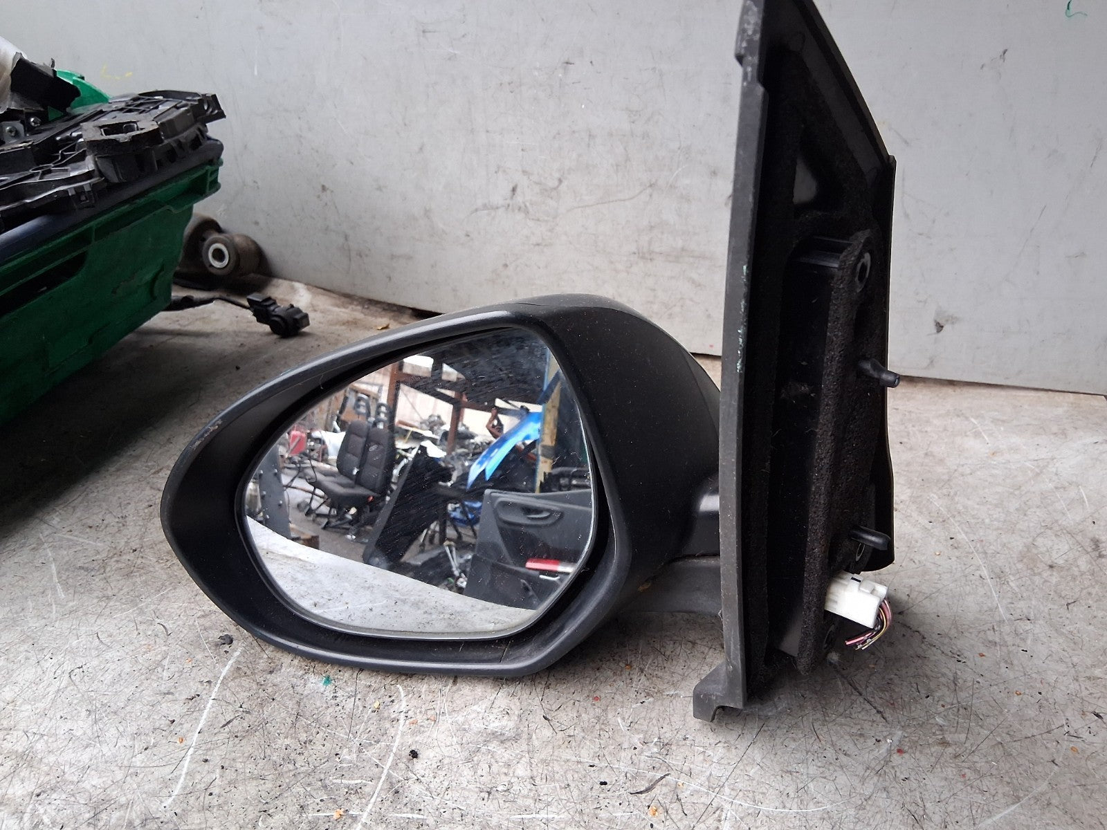 2008 MAZDA 6 NSF PASSENGER SIDE FRONT WING MIRROR GREY E4022683