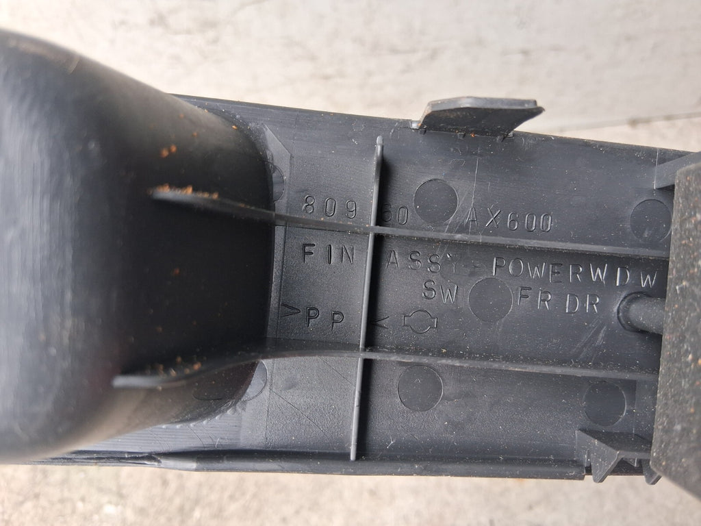 NISSAN MICRA 2006 K12 OSF DRIVER SIDE FRONT WINDOW CONTROL SWITCH 80960AX600