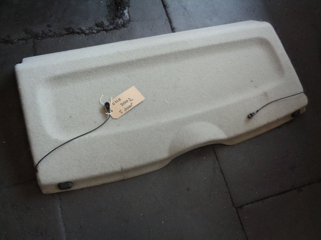 RENAULT CLIO MK2 2002 5 DOORS REAR TAILGATE BOOT PARCEL SHELF LIGHT GREY