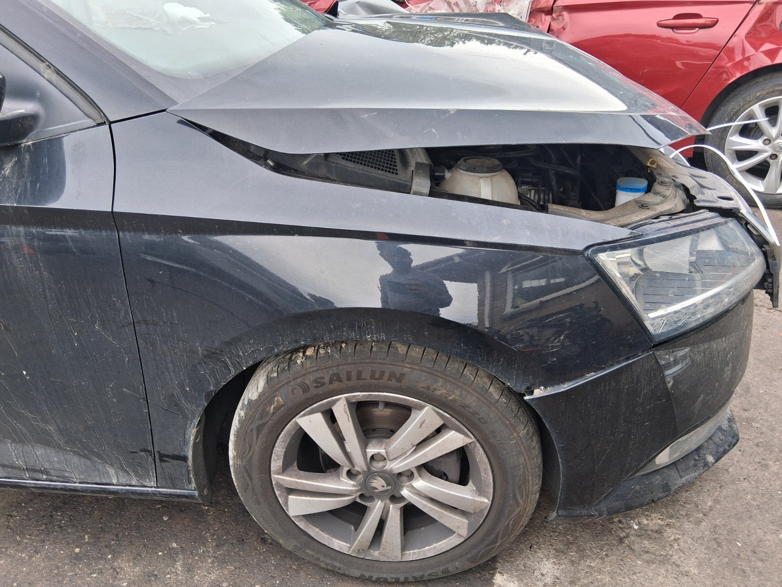 2020 SKODA FABIA MK3 NJ HATCHBACK OSF DRIVER SIDE FRONT RIGHT WING PANEL BLACK