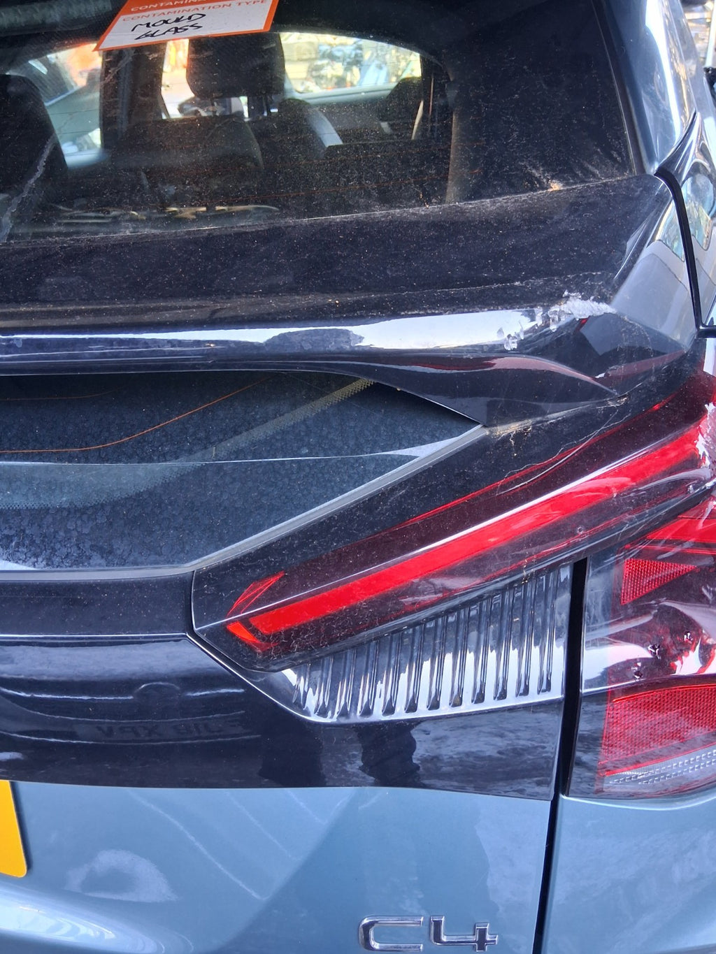 2023 CITROEN C4 MK3 NSR PASSENGER SIDE REAR RIGHT INNER TAIL LIGHT