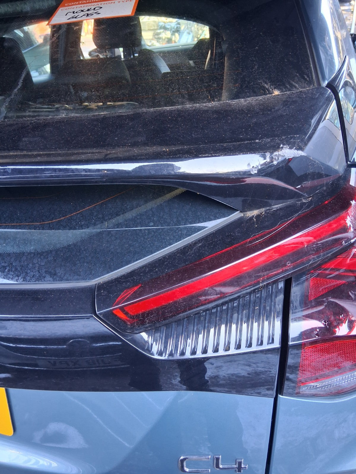 2023 CITROEN C4 MK3 NSR PASSENGER SIDE REAR RIGHT INNER TAIL LIGHT