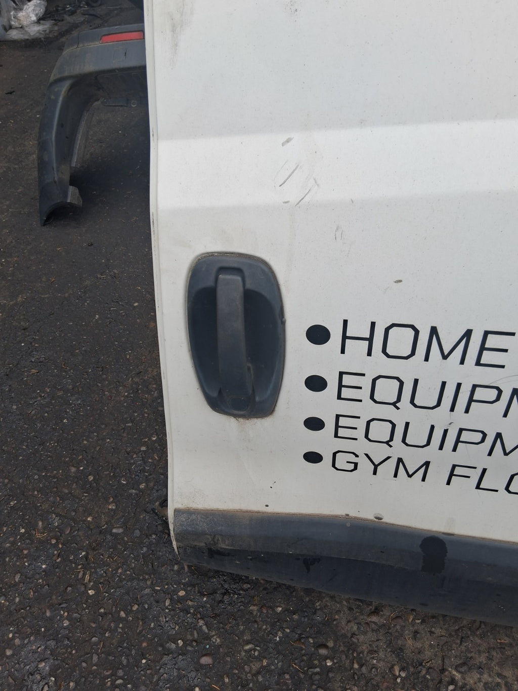 2013 FIAT DOBLO MK2 NS PASSENGER SIDE LEFT COMPLETE SLIDIND DOOR WHITE