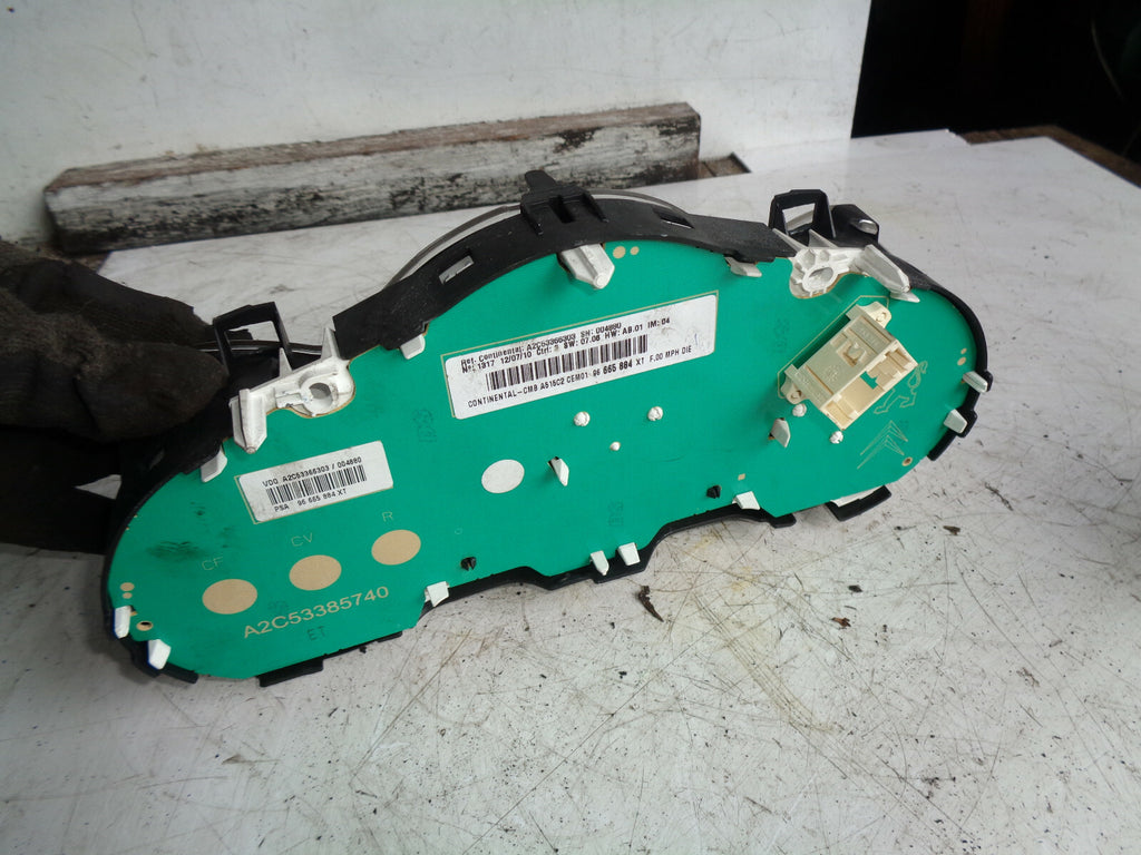 CITROEN C3 MK2 2010 1.6 DIESEL MANUAL SPEEDOMETER SPEEDO CLOCK 96665884XT