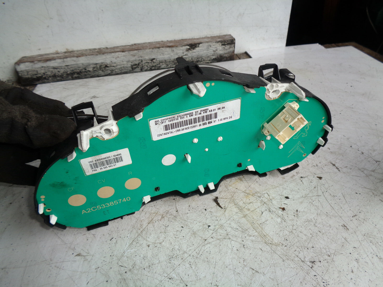 CITROEN C3 MK2 2010 1.6 DIESEL MANUAL SPEEDOMETER SPEEDO CLOCK 96665884XT