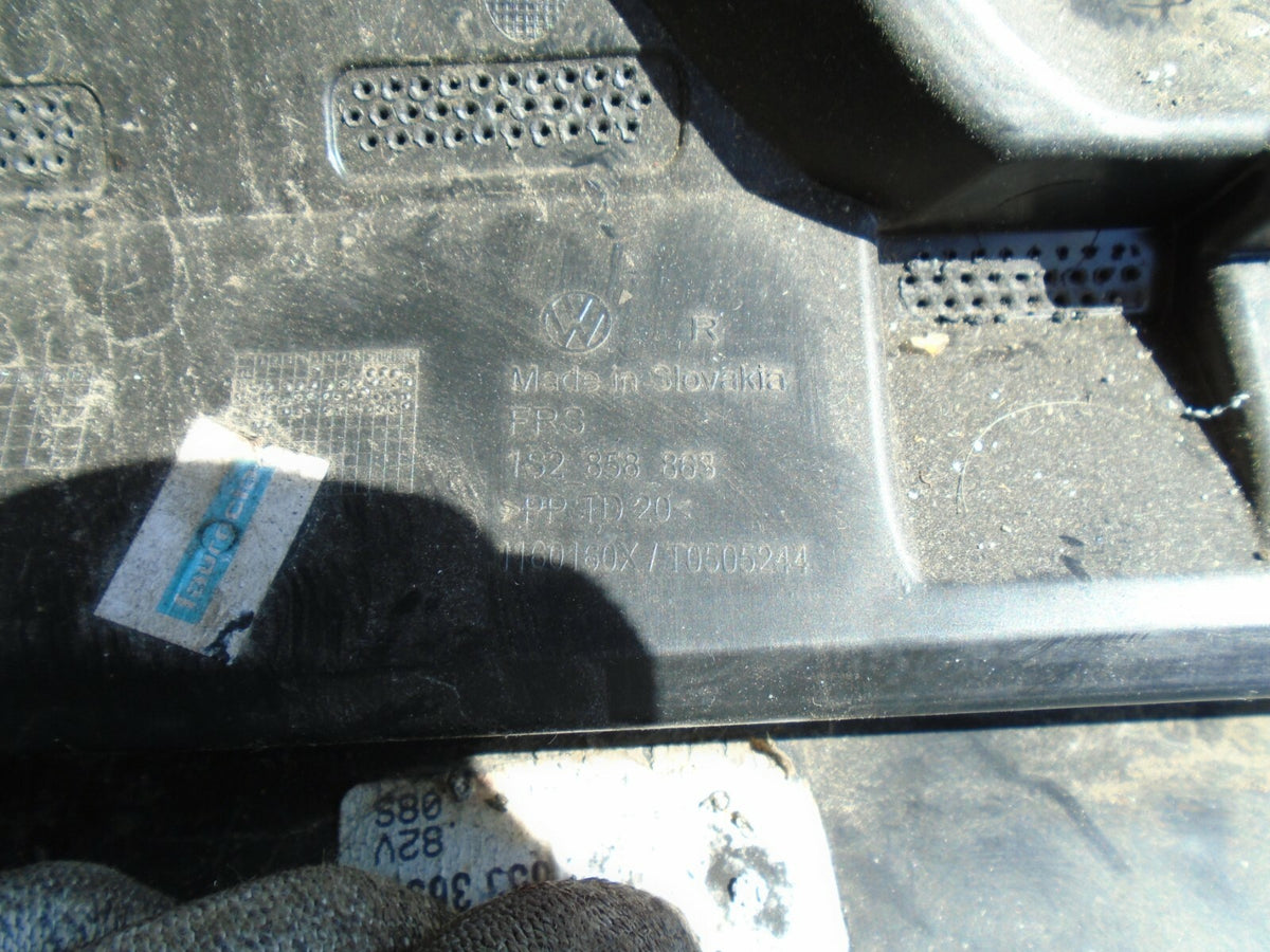 SKODA CITIGO 2015 DRIVER LOWER DASH TRIM COVER 1S2858863