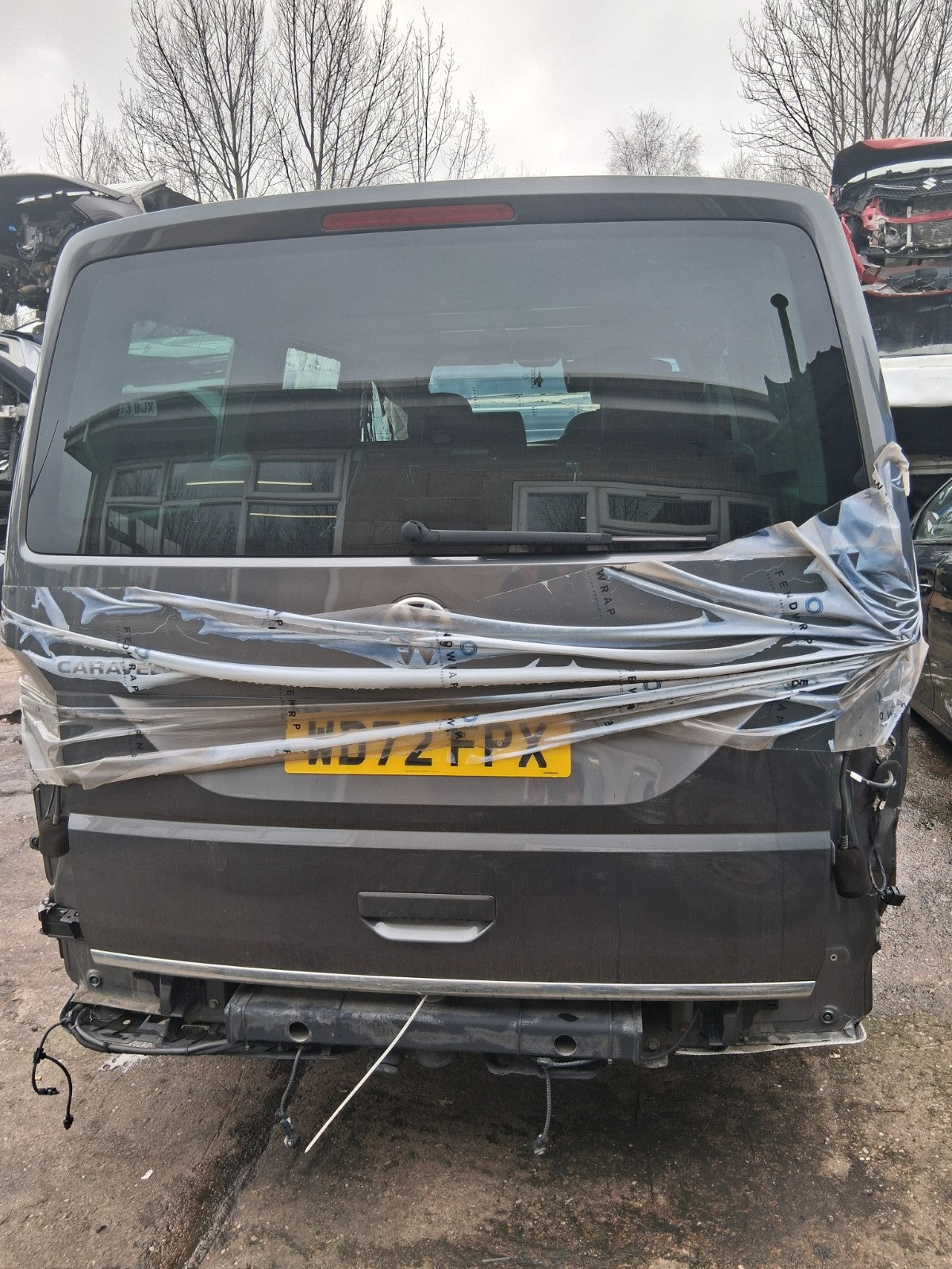 2023 VOLKSWAGEN CARAVELLE T6.1 BARE REAR TAILGATE BOOTLID REAR DOOR GREY