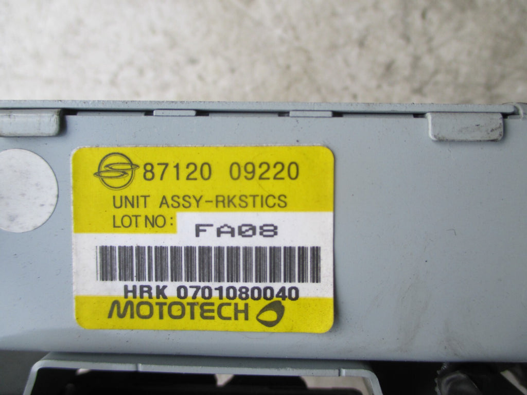 SSANGYONG KYRON 2009 THEFT CONTROL MODULE UNIT 8712009220