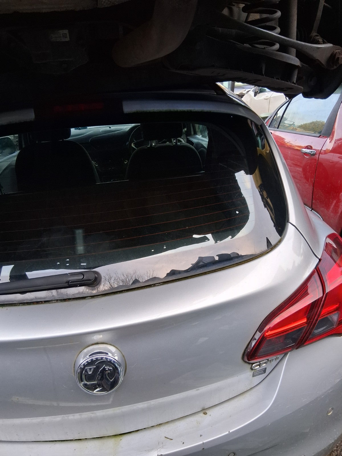 2018 VAUXHALL CORSA E 3 DOOR CORSA VAN BARE TAILGATE BOOTLID SILVER