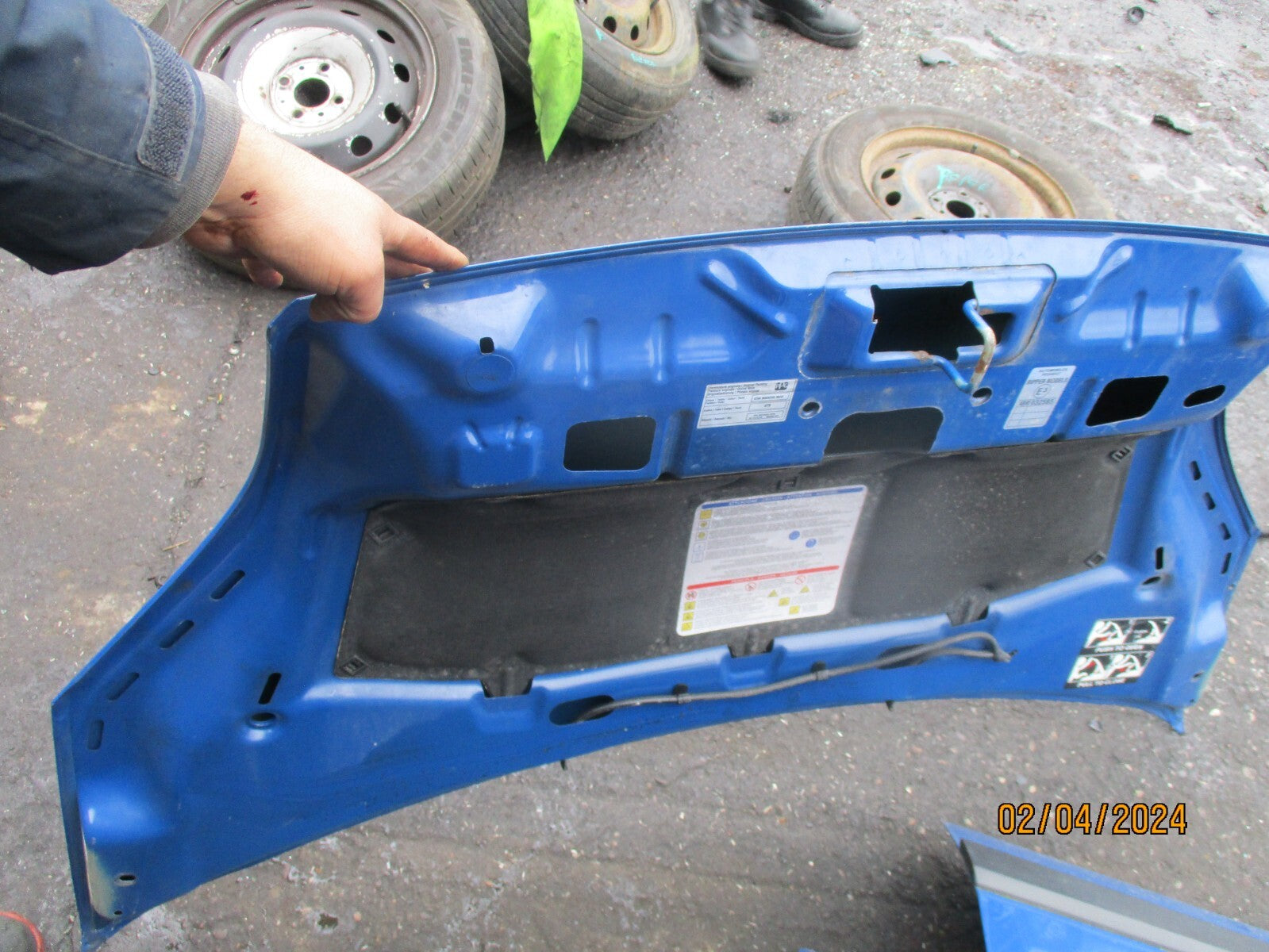2015 PEUGEOT BIPPER FRONT BONNET PANEL BLUE