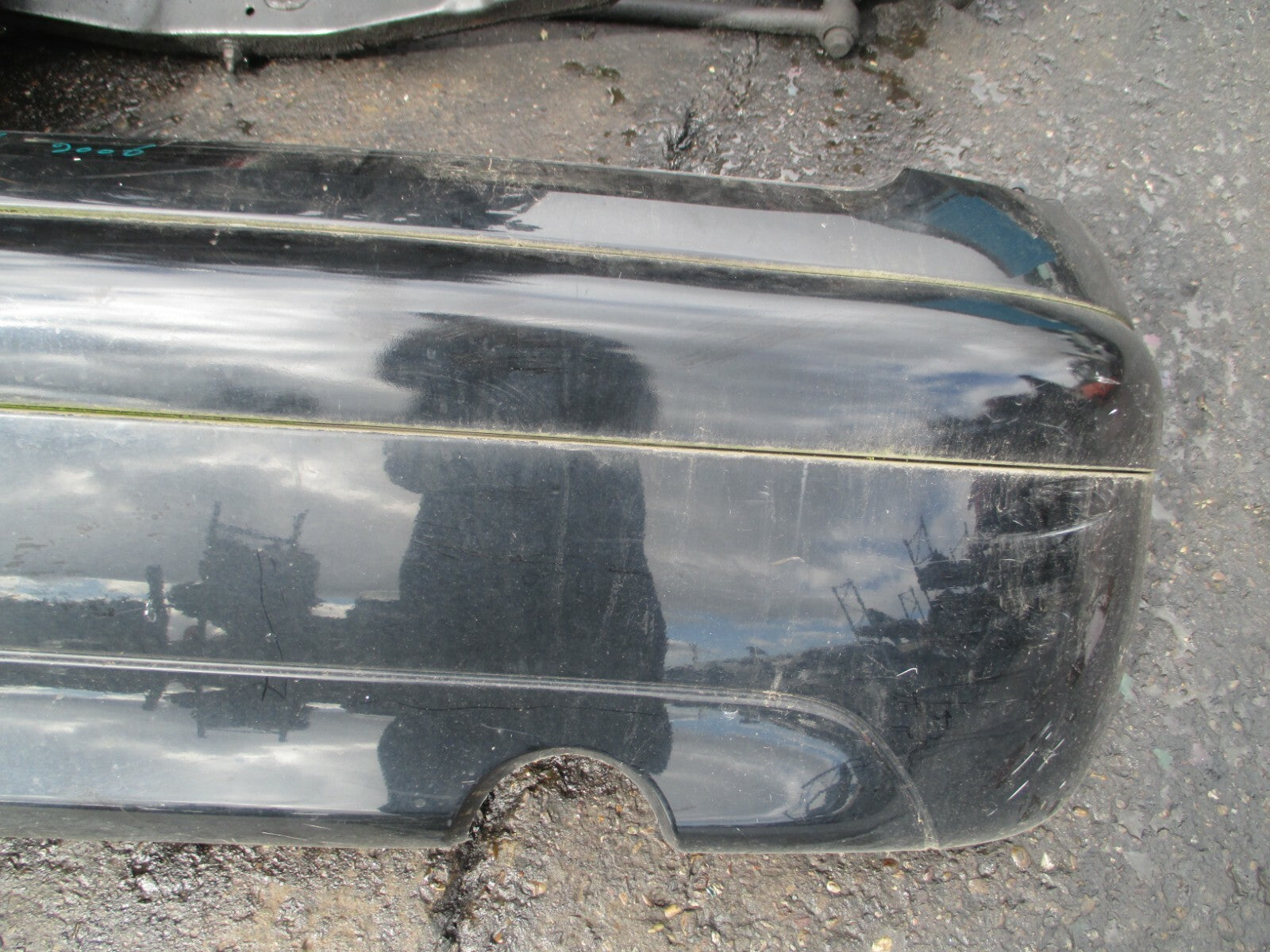 CITROEN C3 2006 COMPLETE REAR BACK BLACK PLASTIC GLOSS BLACK BUMPER
