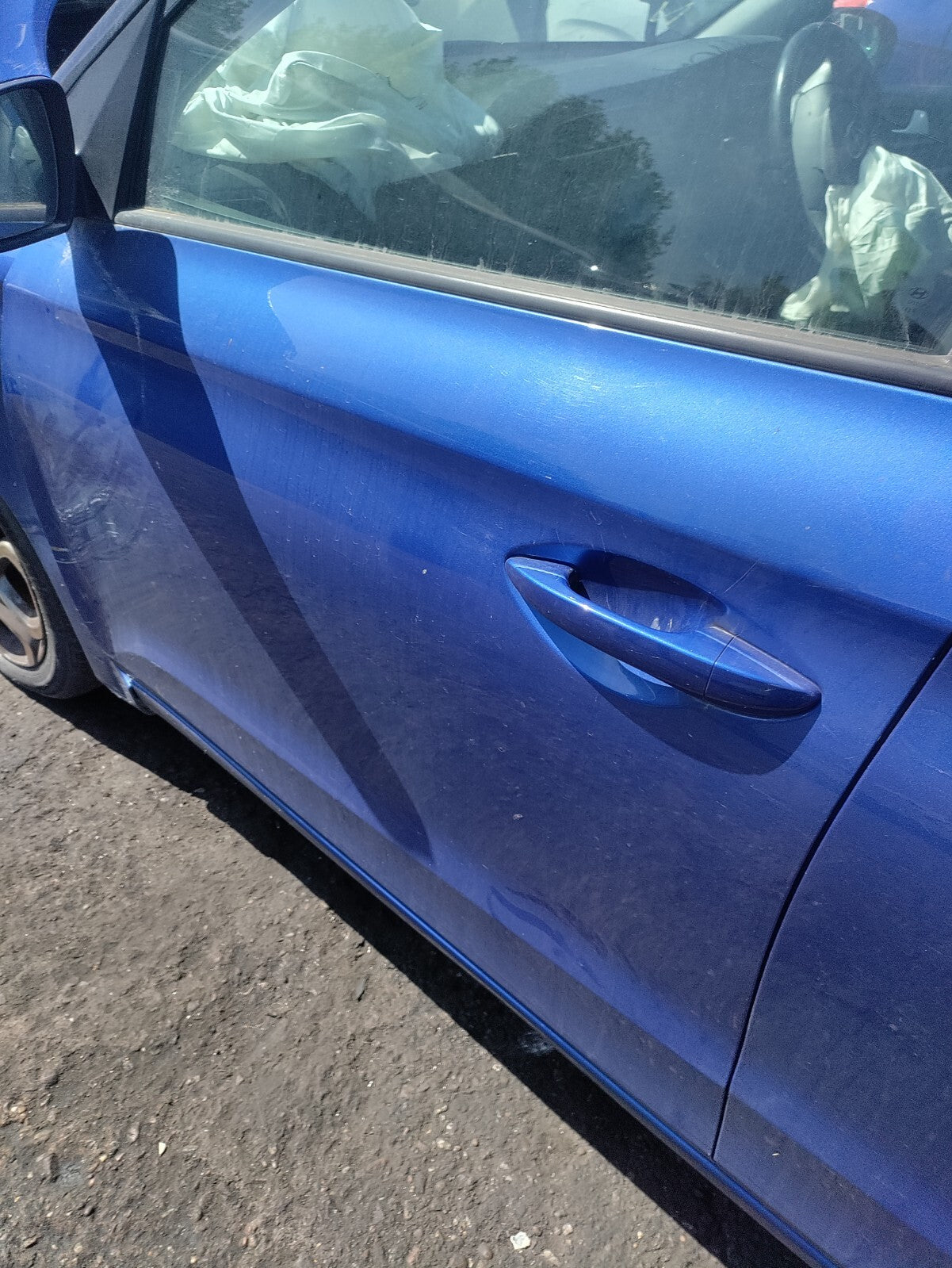 2019 HYUNDAI I20 FACELIFT NSF PASSENGER FRONT BARE DOOR CHAMPION BLUE PEARL U24