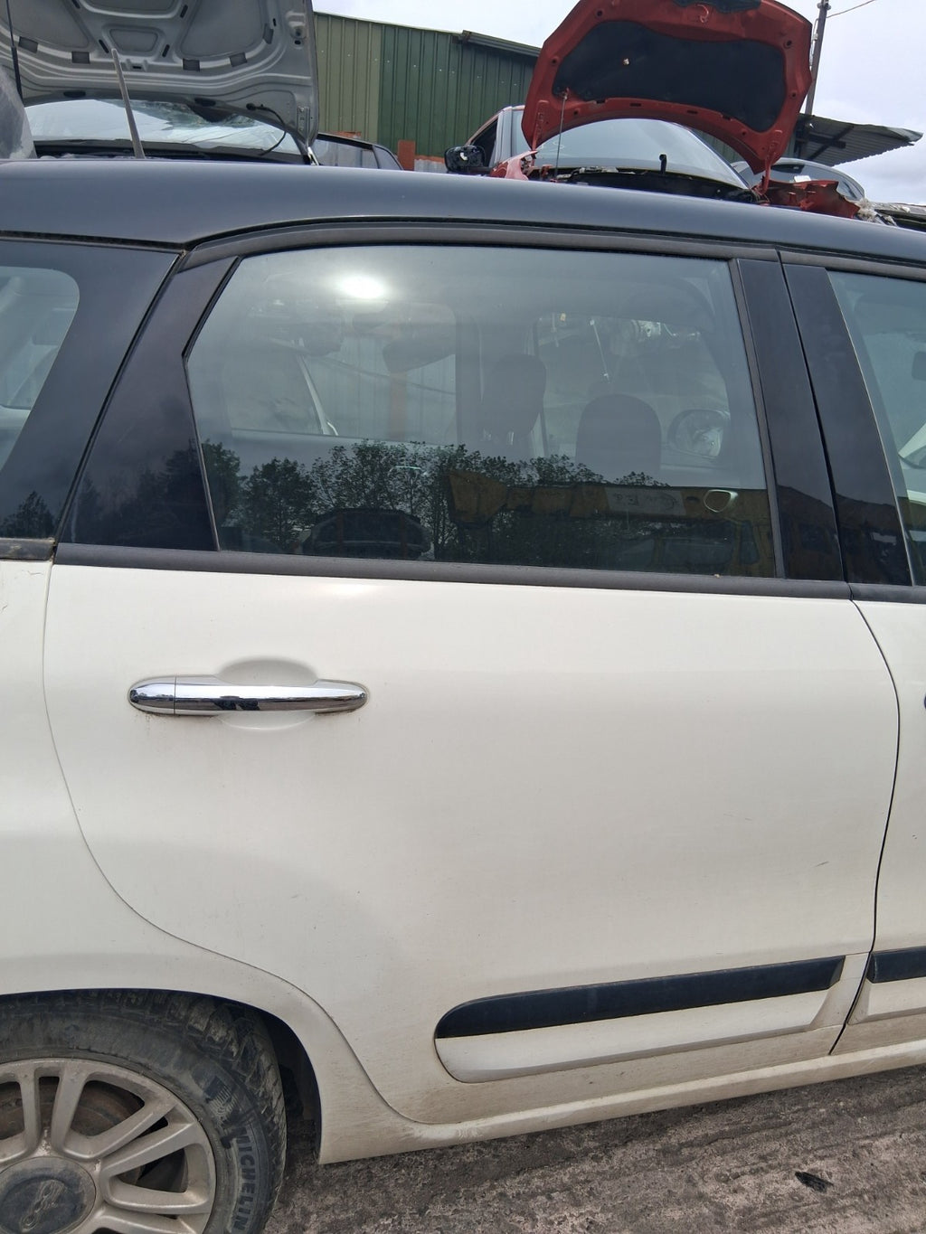 2019 FIAT 500L URBAN OSR DRIVER SIDE REAR BARE DOOR WHITE BIANCO GELATO 934/A