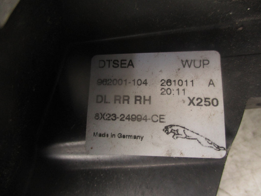 2011 JAGUAR XF X250 OSR DRIVER REAR RIGHT EXTERIOR DOOR HANDLE 8X2324994CE