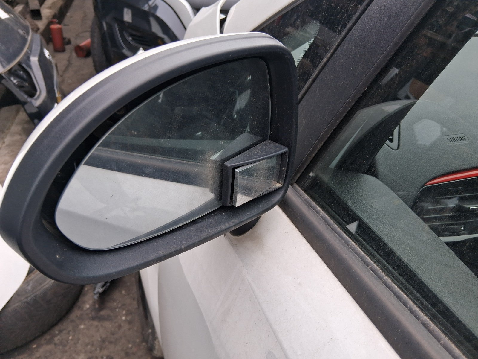 2019 VAUXHALL CORSA E 3 DOOR NS PASSENGER SIDE MANUALFOLD WING MIRROR WHITE Z40R