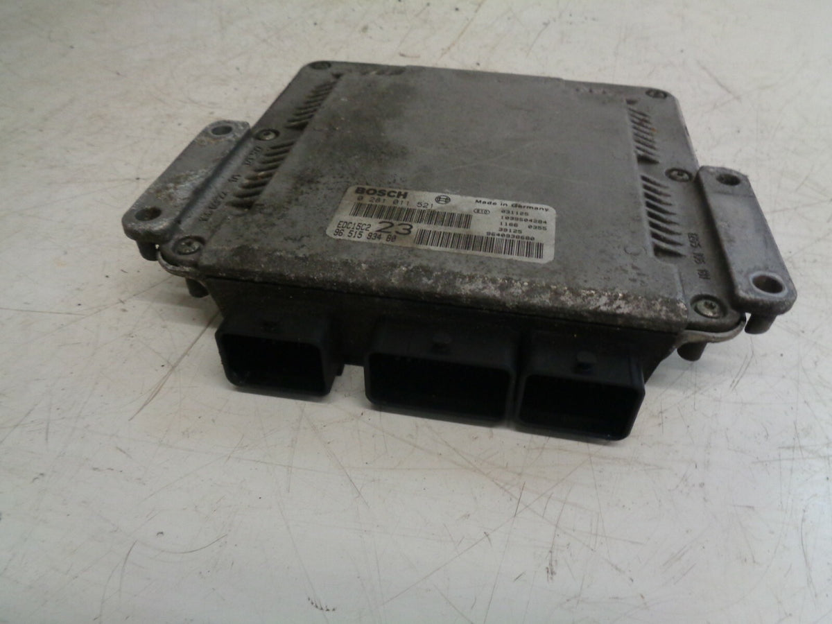 CITROEN XSARA PICASSO 2004 2.0 HDI ECU ENGINE CONTROL MODULE UNIT 9651593480
