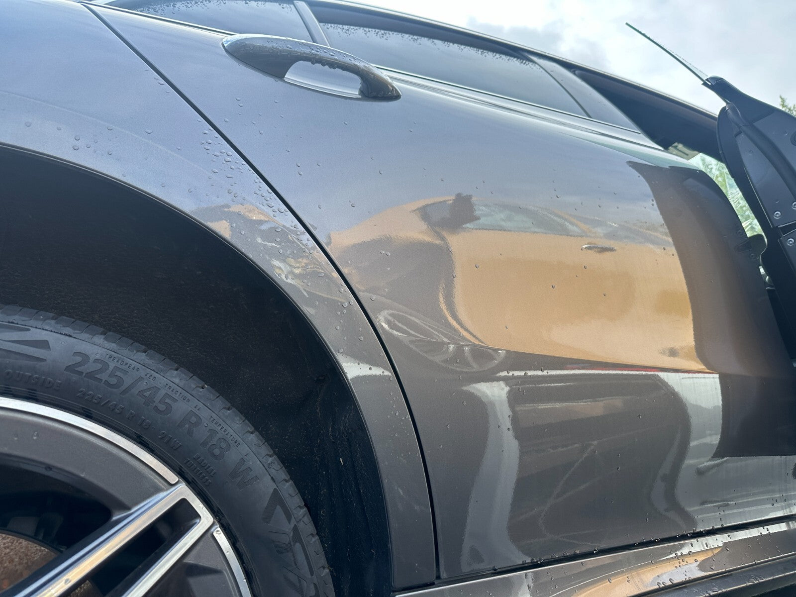 2023 MERCEDES CLA C118 OSR DRIVER SIDE REAR DOOR BARE 787 GREY MOUNTAIN