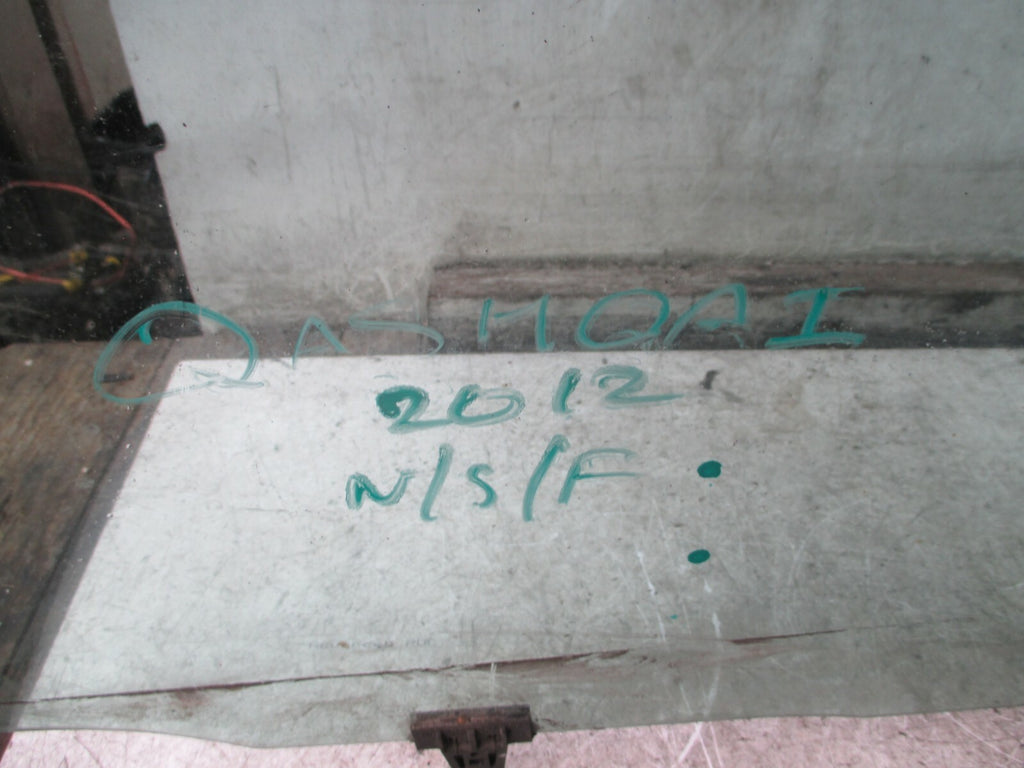 NISSAN QASHQAI 2012 J10 NSF FRONT PASSENGER SIDE WINDOW GLASS E143R001582