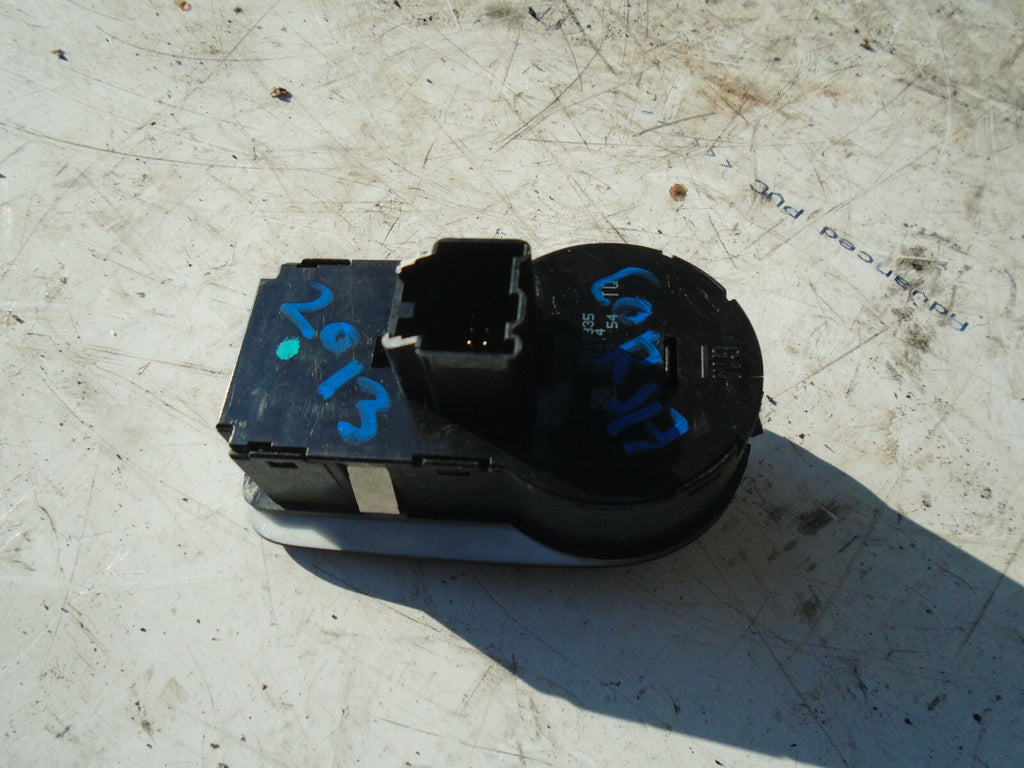 VAUXHALL CORSA D 2013 FACELIFT HEADLIGHT CONTROL SWITCH 13310335