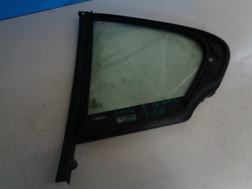 BMW 5 SERIES 2012 F11 OSR DRIVER SIDE REAR QUARTER WINDOW GLASS E643R01582