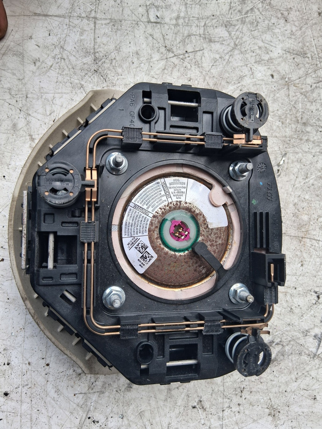 2015 FIAT 500 LOUNGE STEERING WHEEL AIRBAG AIR BAG 07356283230
