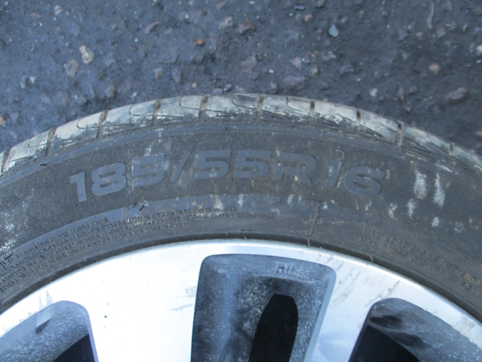 2018 SUZUKI SWIFT MK4 16 INCH ALLOY WHEEL WITH TYRE 185/55R16 REF 3