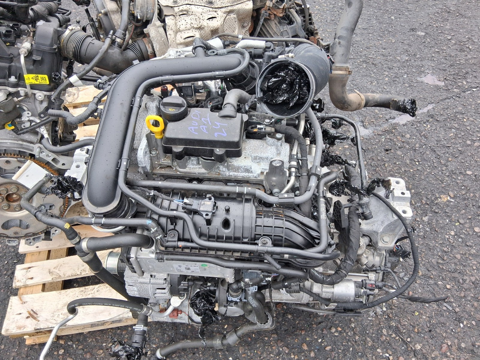 2024 AUDI A1 MK2 1.0 PETROL COMPLETE ENGINE WITH PUMPS AND INJECTORS DKLA