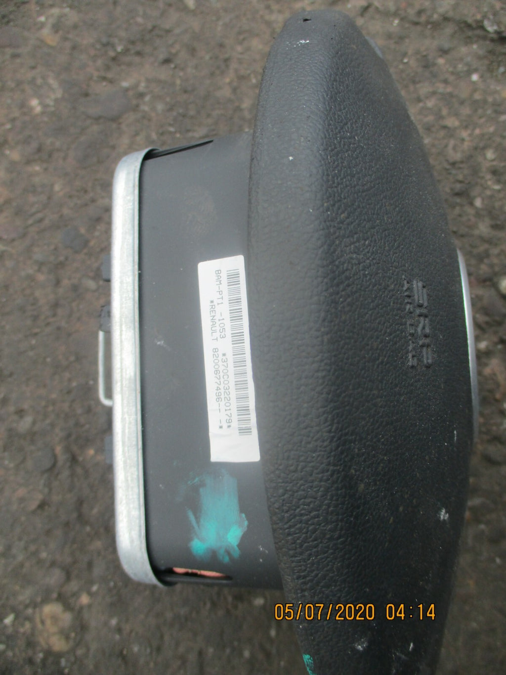RENAULT SPORTS  CLIO MK3 2007 OS DRIVER SIDE STEERING WHEEL AIRBAG 8200677496