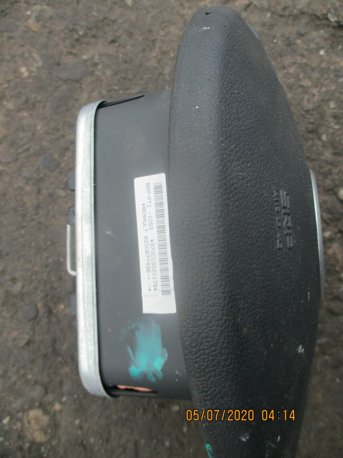 RENAULT SPORTS  CLIO MK3 2007 OS DRIVER SIDE STEERING WHEEL AIRBAG 8200677496