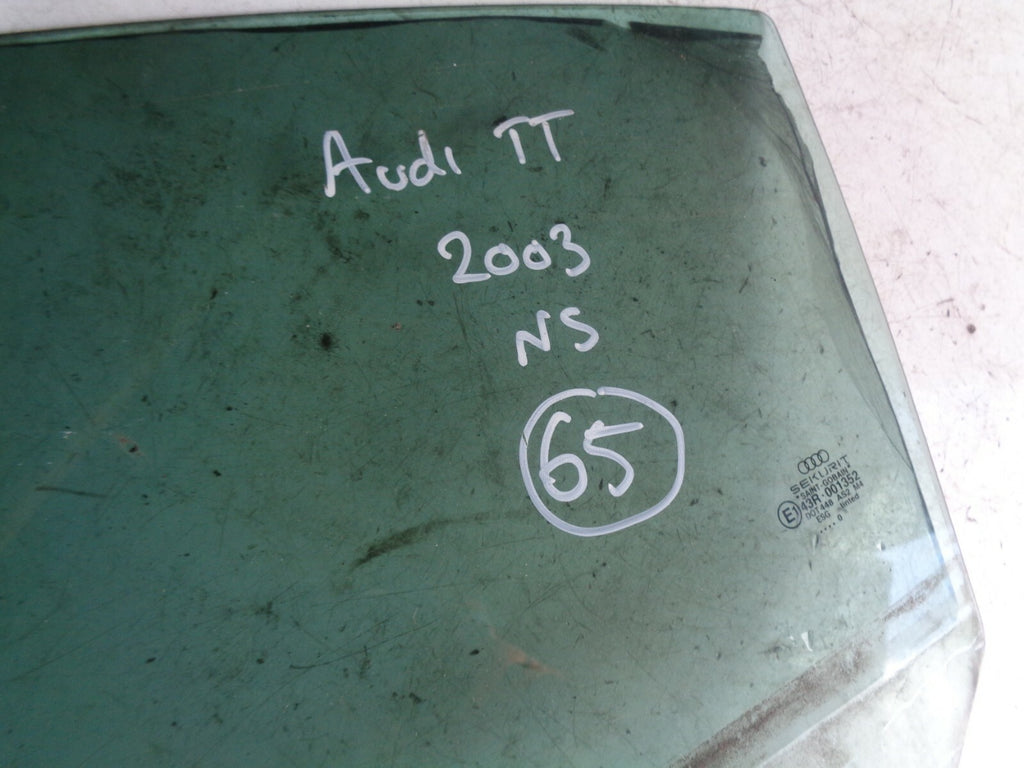 AUDI TT 2003 MK1 COUPE NS PASSENGER SIDE FRONT DOOR WINDOW GLASS