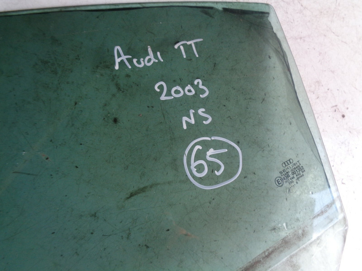 AUDI TT 2003 MK1 COUPE NS PASSENGER SIDE FRONT DOOR WINDOW GLASS