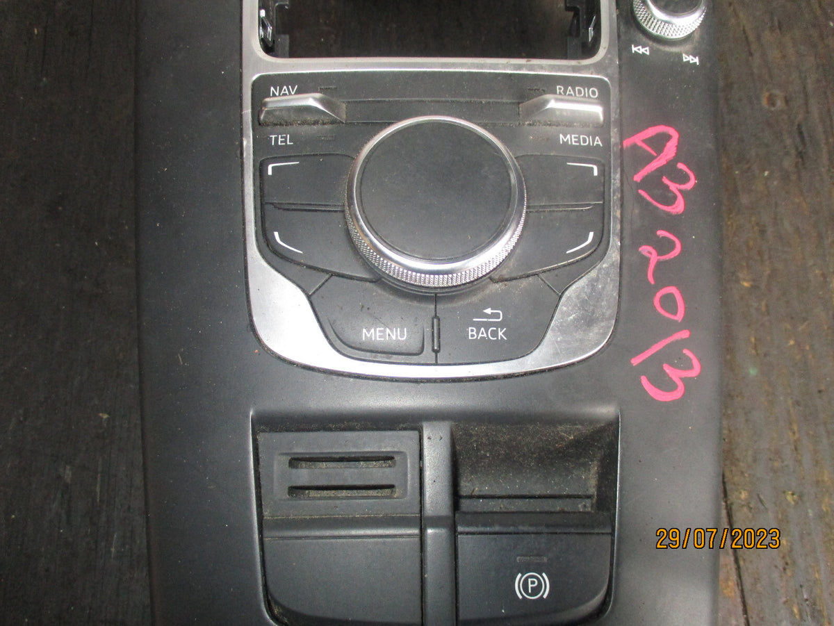 AUDI A3 2013 MULTIMEDIA  PANEL HANDBRAKE SWITCH & TRIM 8V0919614B