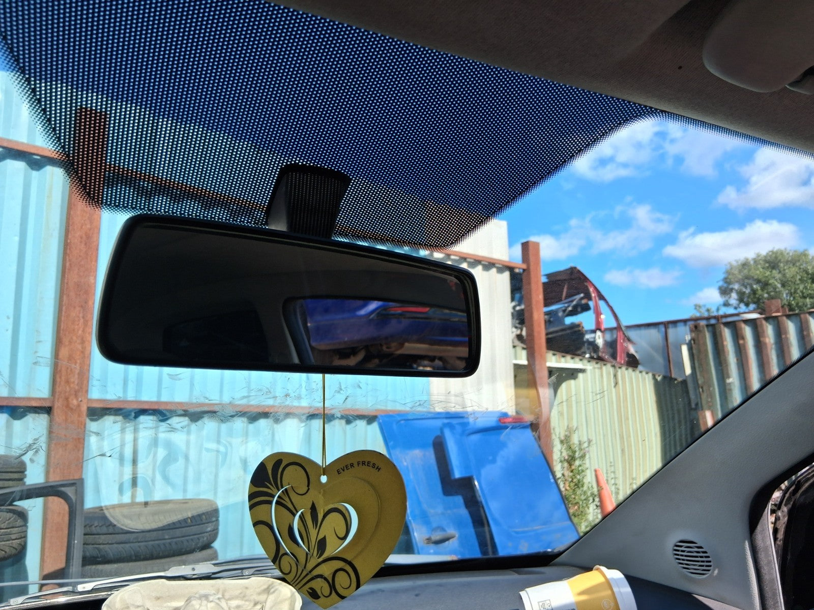2011 VW VOLKSWAGEN FOX INTERIOR REAR VIEW MIRROR