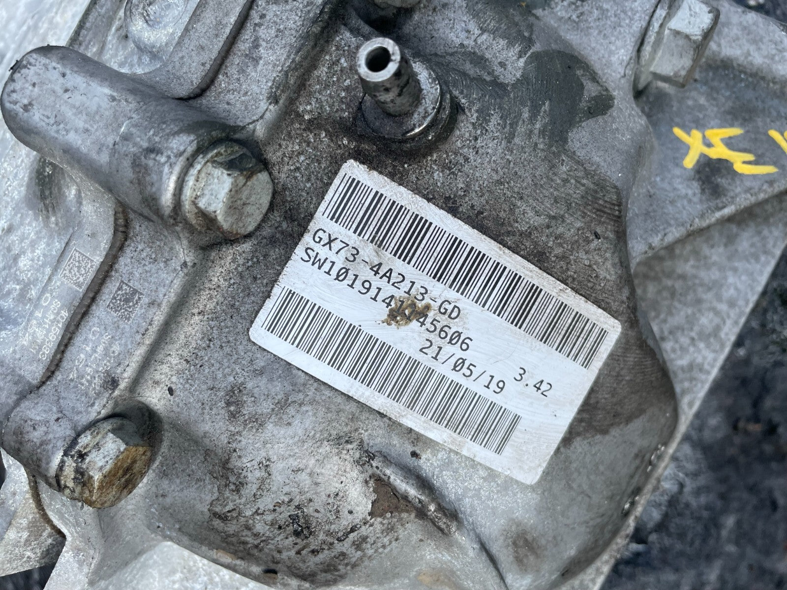 2019 JAGUAR XE 2.0 PETROL AUTO REAR DIFF DIFFERENTIAL GX73 4A213 GD 3.42