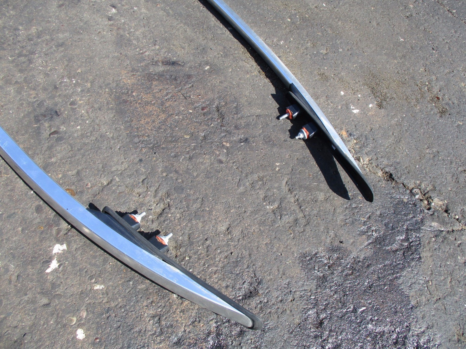 MERCEDES C CLASS S204 2013 ESTATE 2 CHROME ROOF BARS RAILS 2048900393 2048900493