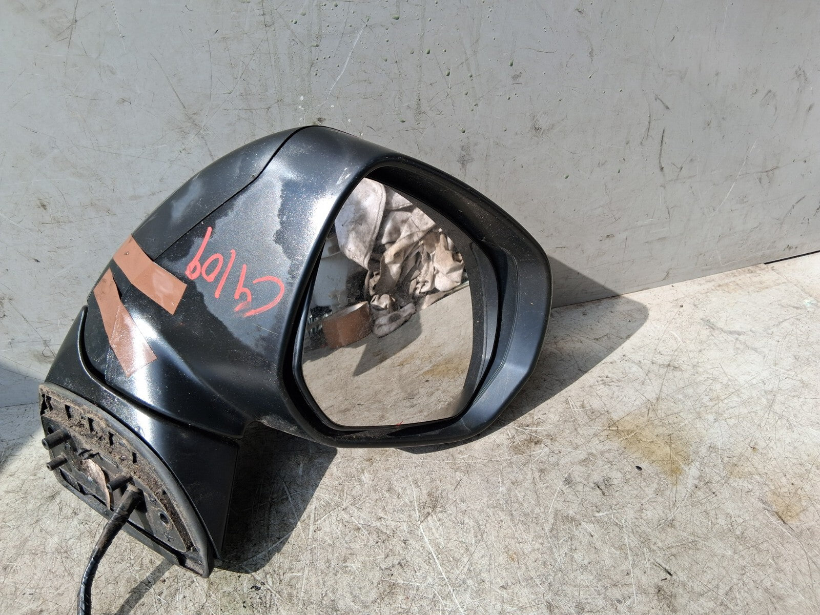 2009 CITROEN C4 GRAND PICASSO OS DRIVER SIDE RIGHT WING MIRROR BLUE 024384